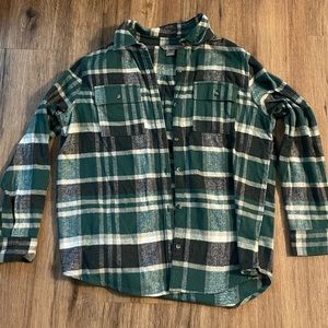 Women’s Green Fleece Flannel